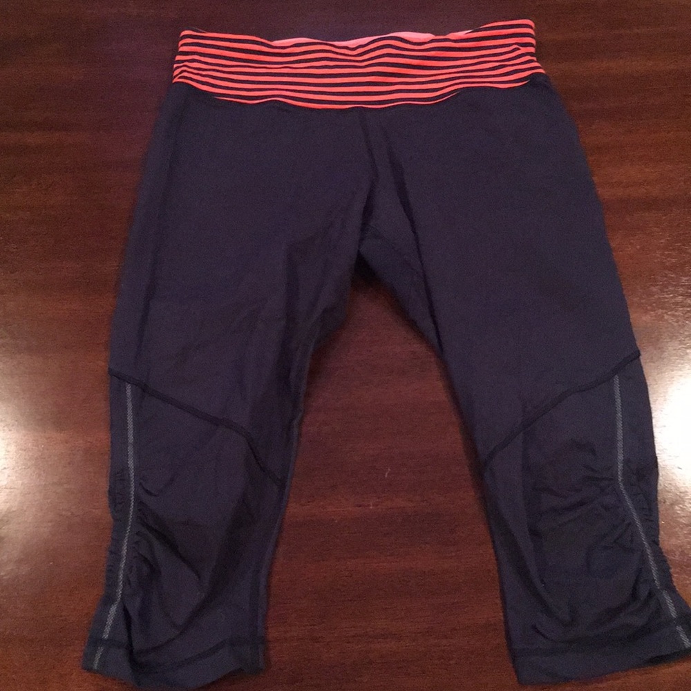 Authentic Lululemon capris. Size 10. Fun colors